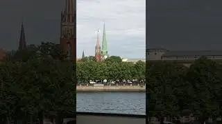 Рига с борта прогулочного кораблика #riga #travel #лето #oldriga