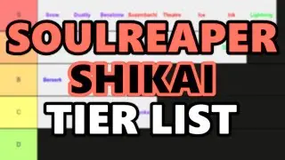 New UPDATED Soul Reaper Shikai Tier List | Type Soul