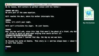 Fountain: Going from vim to Final Draft