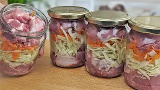 You don't have to constantly stand at the stove! Long-term storage recipe for dinner with meat!