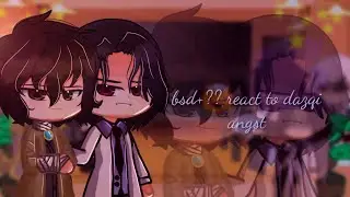 Bsd+??react to dazai||dazai angst||warning⚠|| credits to 