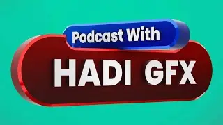 Animation 3D Logo Rotation, Creating 3D Animate Logo, Hadi Gfx Logo