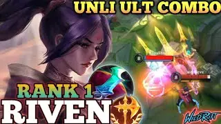 RIVEN SMOOTH UNLI ULTIMATE COMBO! UNDERRATED OP BUILD - TOP 1 GLOBAL RIVEN BY wenueve - WILD RIFT