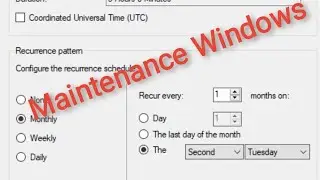 Steps of creating maintenance windows in SCCM @KkNeTwOrK