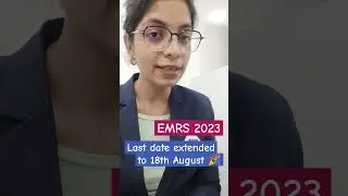 EMRS application forms date extended 😄