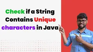 Check if String Contains unique chars | Java Logical Questions | Java Shastra