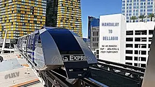 Riding the TRAM from Mandalay to Bellagio !