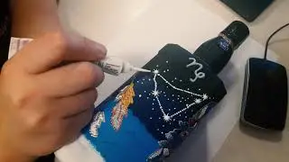 Украшение бутылки виски, подарок своими руками