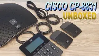 Cisco CP-8831 Unified IP Conference Phone Unboxing (4K)