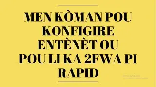 Kòman pou kreye 