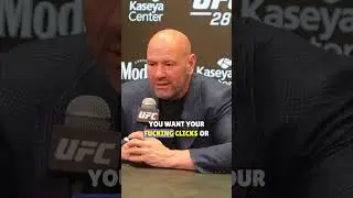 DANA WHITE losing it with JOURNALISTS for 58 seconds (PART 2) #shorts