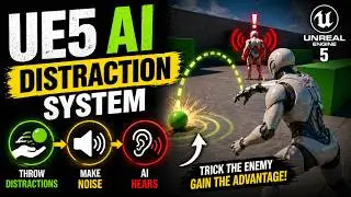 Unreal Engine 5 Enemy AI #4 – Build a Distraction System Throwable Objects, Noise, and AI Hearing