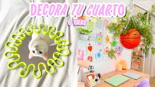 TRANSFORMA TU HABITACION!! 6 IDEAS FACILES PARA DECORAR TU CUARTO AESTHETIC - Tutoriales Belen
