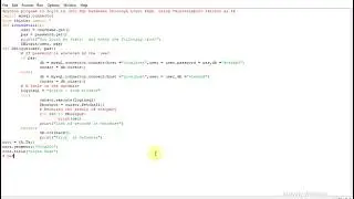 python program to login in into SQL Database through Login Page  using Tkinter