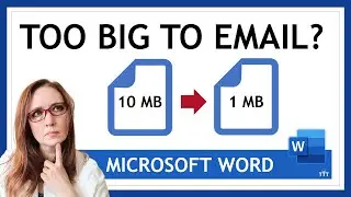 How to Compress Microsoft Word File Size | Compress Pictures/Images in Word