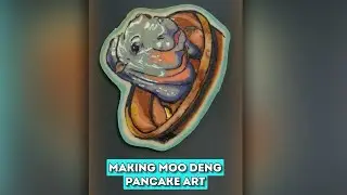 Making Moo Deng Pancake Art