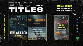 Film Title Templates With New FX Sliders - Film Titles Vol 2
