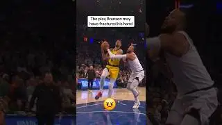 Jalen Brunson game 7 injury #nba #omgmoment  #game7 #knicks #nbaplayoffs