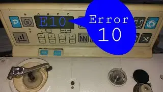 automatic Sewing machine error 10