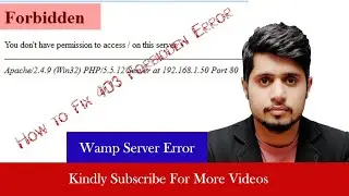 WAMP Server ERROR 