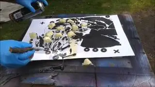 Never sleep again - Stencil Painting