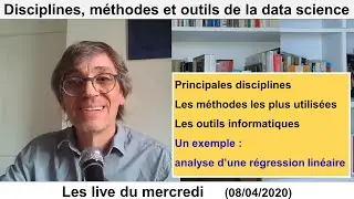Disciplines, méthodes et outils employés en data science