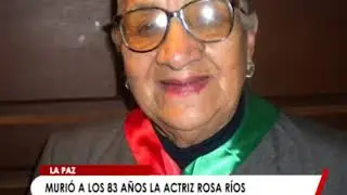 Rosita Ríos, nuestra gran representante en el teatro nacional