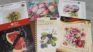 136. Вышивка крестом. Начатые процессы.  Часть 2.