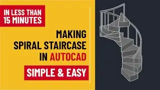 Autocad | Beginner's Guide To a Spiral Staircase in Autocad