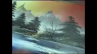 Making tress with a sock spray paint art techniques