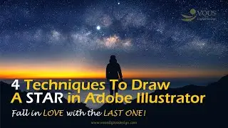 4 Simple Ways To Draw a STAR in Adobe Illustrator.