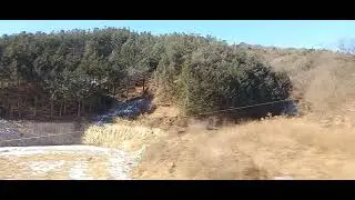Pemandangan alam Korea dari kereta