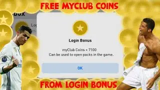 Free 7140 myClub Coins !!! | Free Coins Given by Konami In Pes 2021 Mobile Daily Login Bonus