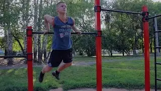 The exit of the owl on the bar. Street Workout 22
