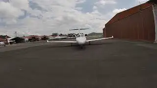 Citation mustang start-up Marshaller view.