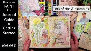How To Use PAINT In A Junk JOURNAL ⭐ BEGINNERS GUIDE To Getting Started