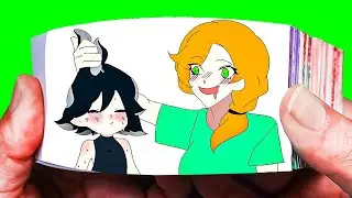 Fishing incident - Alex day Minecraft Anime - Flipbook Animation