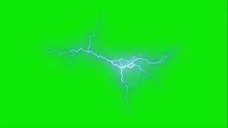 Realisttic Lightening Green Screen
