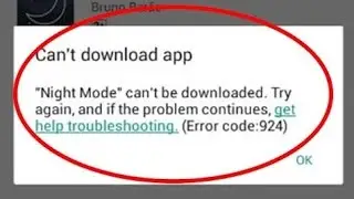 How to fix google play store error 924_can't download app in google play store.