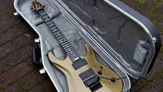 Taisto Guitars V25-FR Remedy Gold custom guitar in case