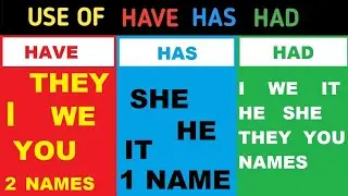 How to use have, has and had |English Speaking Practice | TT English | English Grammar