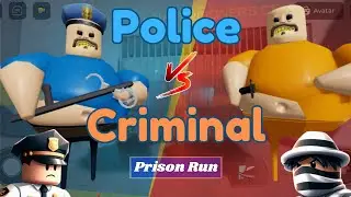 👮Police VS 🟠Criminal Barry's Prison Run! OBBY | First-person View | Roblox
