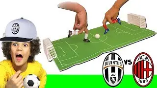 CALCIO CON LE DITA  *Football Finger Challenge* | JUVENTUS vs MILAN 2 1