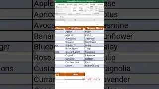 Excel Dependent Drop-Down Lists: Creating Interactive Data Entry with Dynamic Selection | Tutor Joes