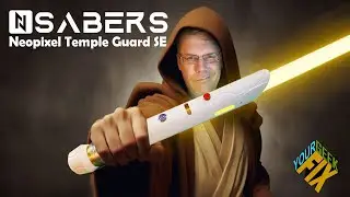 How to Spin a Lightsaber using the NSABERS Neopixel Temple Guard Saber