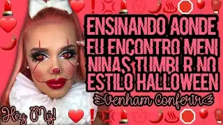 ⊱✿🎃--❓😎 Ensinando Aonde Eu Encontro Meninas Tumblr No Estilo Halloween.