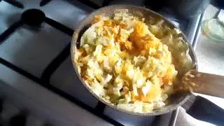 Тушим капусту с мясом филе