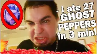 Eating 27 GHOST PEPPERS in 3 MINUTES! (Beating LA Beast) *Do Not Attempt*