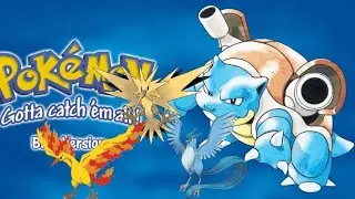 POKEMON BLUE VERSION WALKTHROUGH PART 5 - CATCHING ALL 3 LEGENDARY BIRD POKEMON
