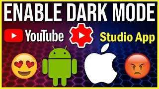 ENABLE DARK MODE for YouTube Studio App